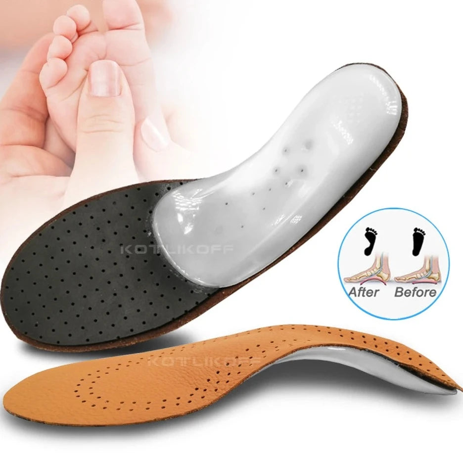 Leather Insole For Feet Arch Support Shoes Sole Insoles for feet All day on your feet without fatigue