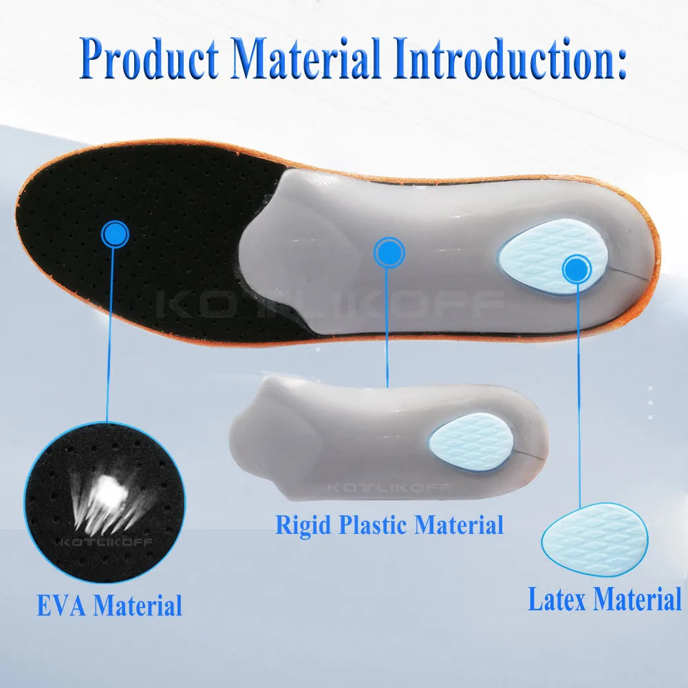 Leather Insole For Feet Arch Support Shoes Sole Insoles for feet All day on your feet without fatigue