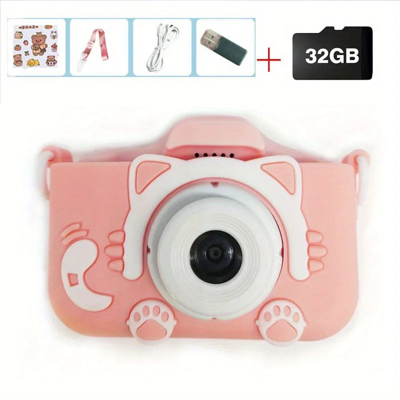 Mini Kids Digital Camera - Toys For Boys/Girls  With Video with 32GB SD Card - Best Gifts