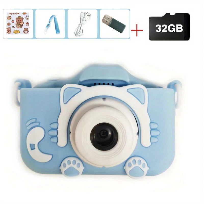 Mini Kids Digital Camera - Toys For Boys/Girls  With Video with 32GB SD Card - Best Gifts