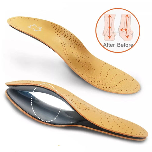 Leather Insole For Feet Arch Support Shoes Sole Insoles for feet All day on your feet without fatigue